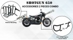 For Royal Enfield Shotgun 650 Accessories Pannier Mounting and Evo Engine Guard - SPAREZO